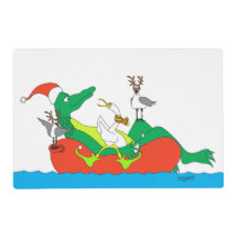 Tropical Alligator Holday Placemat