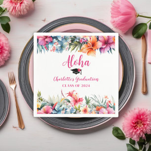 Tropical Aloha Luau Graduation 2024 Napkins