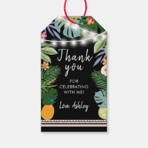 Tropical Aloha Luau Party Thank You Favor Tag