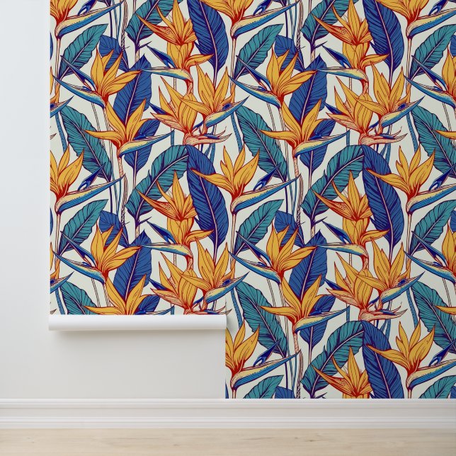 Tropical aloha print wallpaper  (Application)