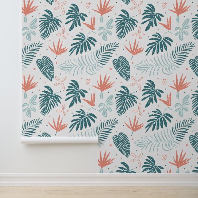 Tropical aloha print wallpaper  (Application)