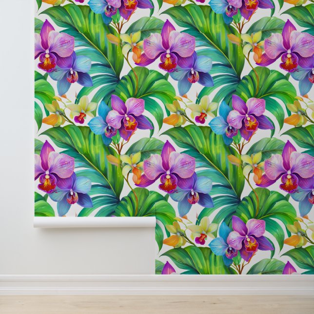 Tropical aloha print wallpaper  (Application)