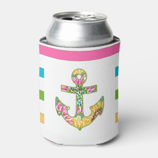Tropical Anchor Can Cooler (Can Front)
