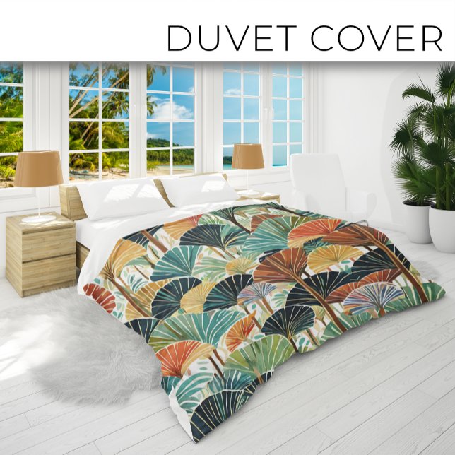 Tropical and boho botanical art duvet cover (Creator Uploaded)