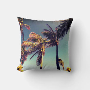 Tropical And Palm Trees Throw Pillow