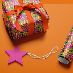 Tropical and Vibrant Aloha Collection  Wrapping Paper Sheets
