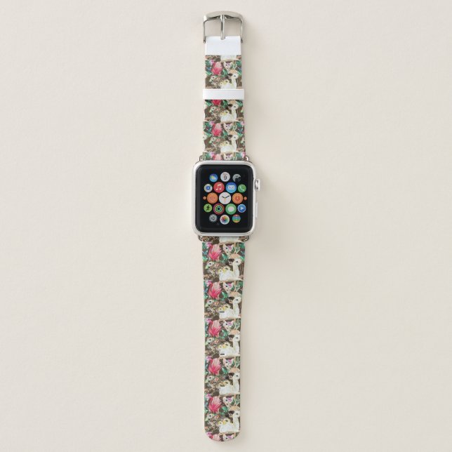 Tropical Animal Pattern Apple Watch Band (Front)