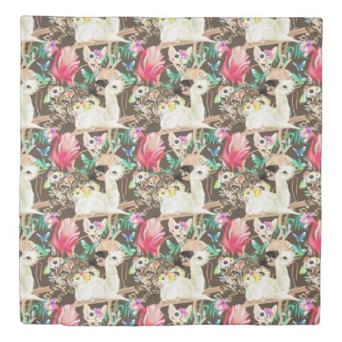 Tropical Animal Pattern Duvet Cover
