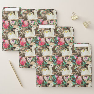 Tropical Animal Pattern File Folder