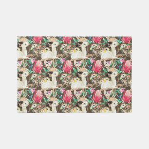 Tropical Animal Pattern Rug