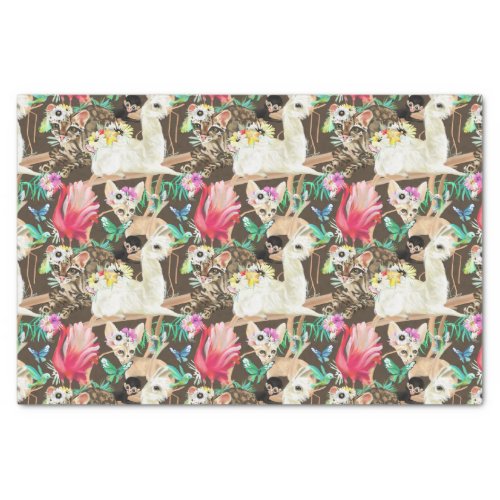 Tropical Animal Pattern Tissue Paper
