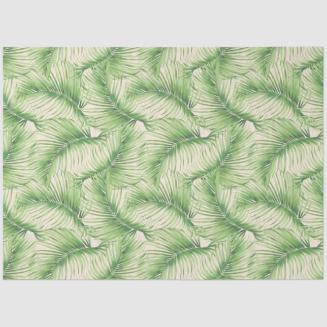 Tropical Animal Print and Greenery Series Design 9 Tissue Paper (Front)