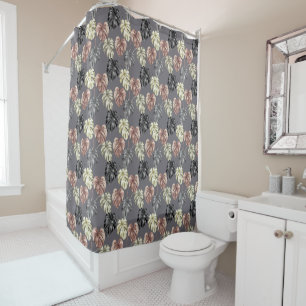 Tropical Animal Print &Greenery Series Design 36  Shower Curtain