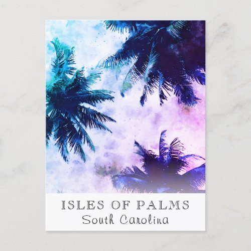  Tropical AP25 Travel Personalize _ Palm Tree Postcard