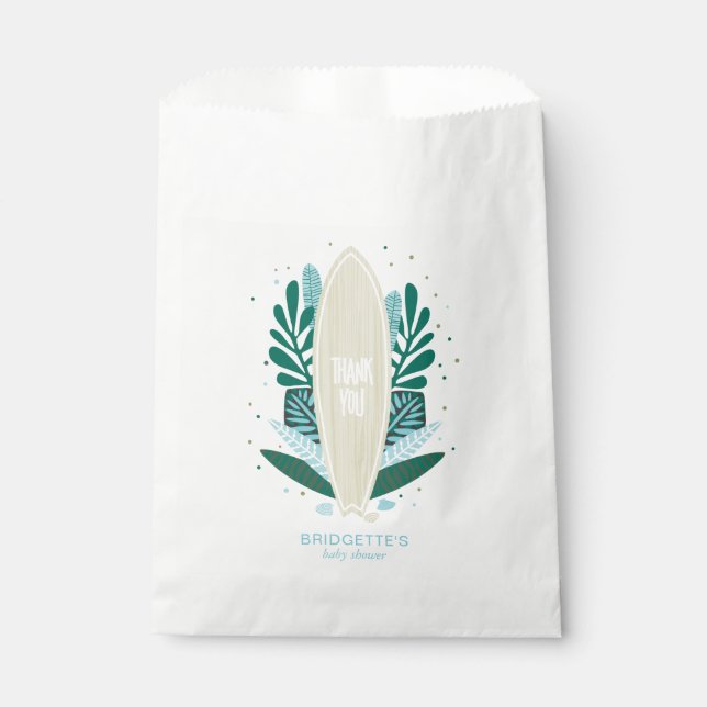  Tropical Aqua Baby On Board  Favor Bag (Front)