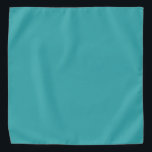 Tropical Aqua / Turquoise Solid Color SW 6767 Bandana<br><div class="desc">Ultramarine Tropical Solid Color Pairs with Sherwin Williams Paint's 2020 Forecast Trending color, Aquarium SW 6767, one of the calming but yet bold and energetic colors on the Play Colormix color palette. This beautiful shade of color can be used as a standalone accent shade or you can use the hue...</div>
