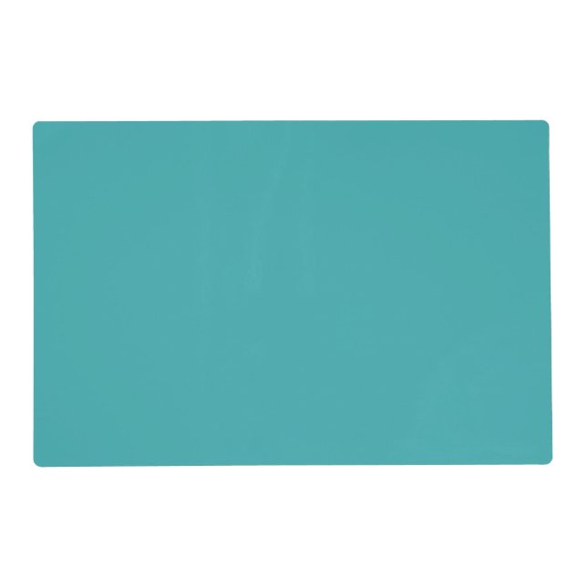 Tropical Aqua / Turquoise Solid Color SW 6767 Placemat (Front)