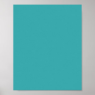 Tropical Aqua / Turquoise Solid Color SW 6767 Poster