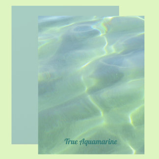 Tropical Aquamarine Water Scrapbook Paper