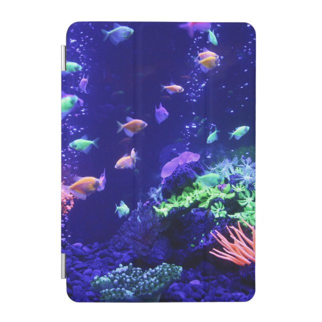 Tropical aquarium fish iPad mini cover (Front)