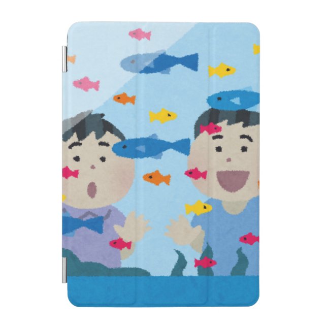 Tropical aquarium fish iPad mini cover (Front)