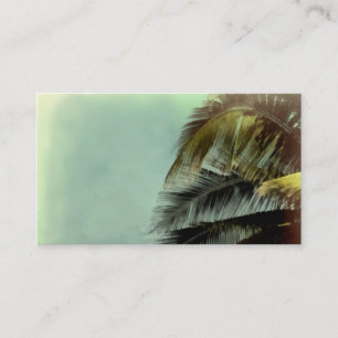 tropical art business card template double sided