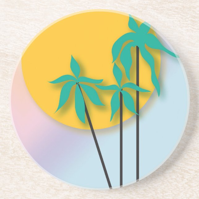 Tropical Art Coaster (Front)