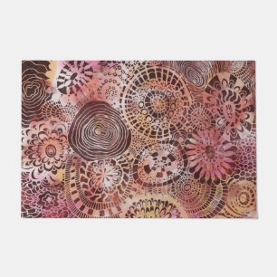 Tropical art door mat