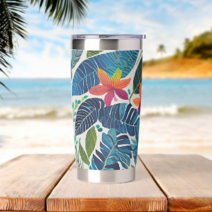 Tropical art insulated tumbler