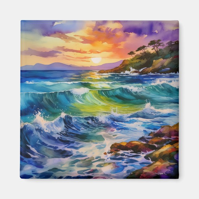 Tropical art magnet (Front)
