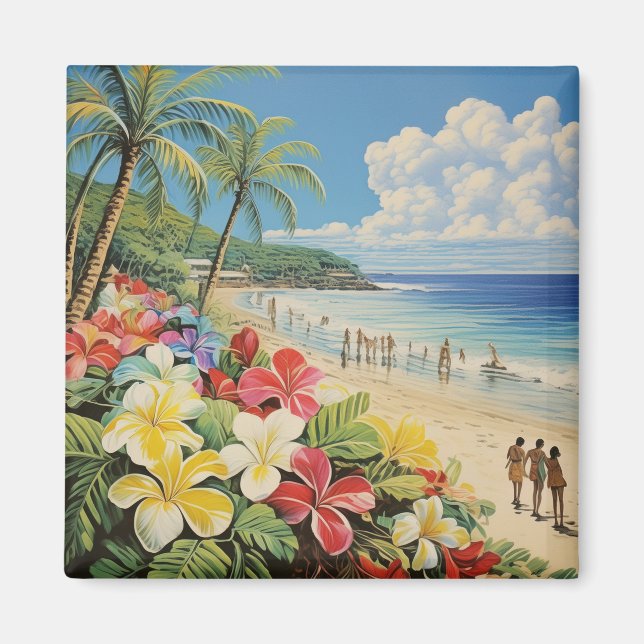 Tropical art magnet (Front)
