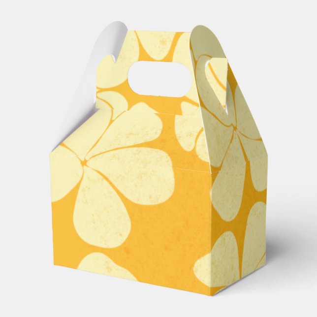 Tropical art party favor box (Front Side)