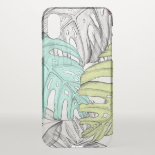 Tropical Artistic transparent iPhone Case