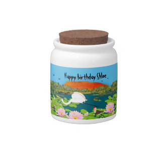 Tropical Australia Kakadu Inspired Candy Jar