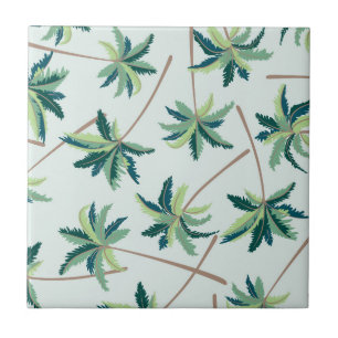 Tropical Australian Foxtail Palm Ceramic Tile