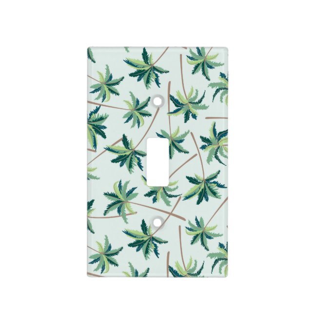 Tropical Australian Foxtail Palm Light Switch Cover (Front)