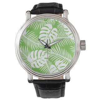 Tropical autumn, summer leaf patterns watch