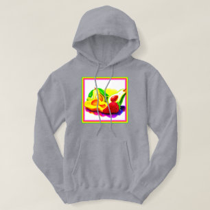 Tropical Avocado, Strawberry, and Mango. Buy Now Hoodie