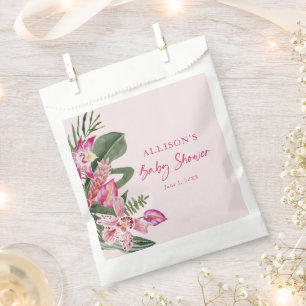 Tropical Baby Shower Favor Bag