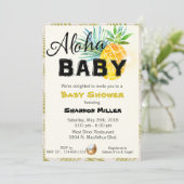 Tropical Baby Shower Invitation (Standing Front)