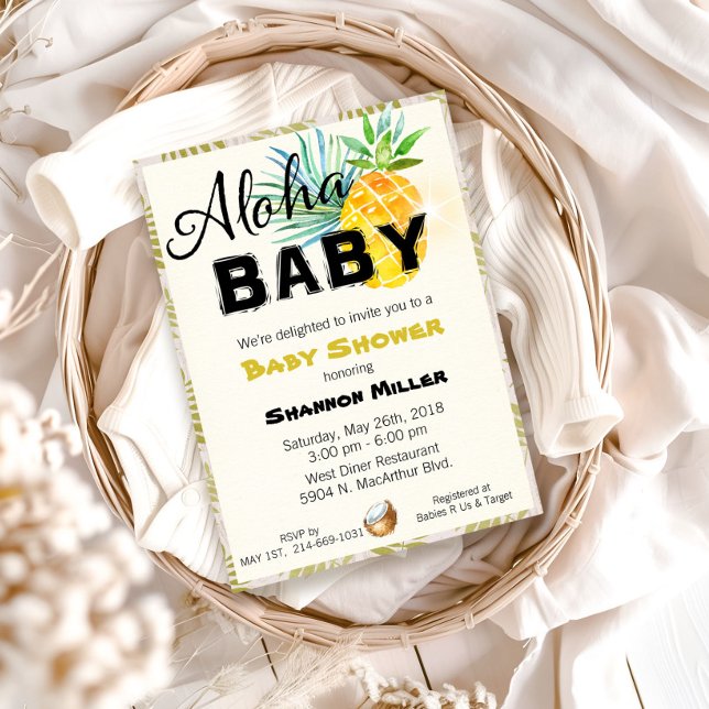 Tropical Baby Shower Invitation (Creator Uploaded)
