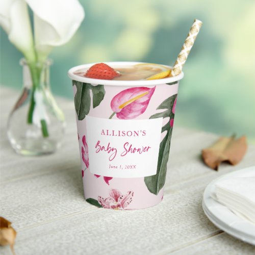 Tropical Baby Shower Paper Cups