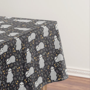 Tropical Baby Sloth Pattern Tablecloth