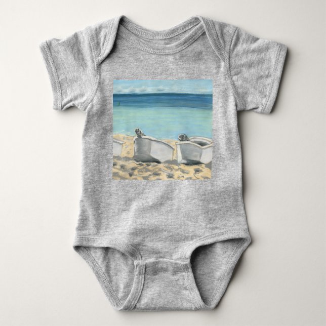 Tropical Baby Suit Baby Bodysuit (Front)