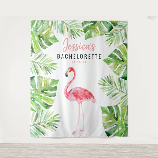 Tropical Bachelorette Backdrop Photo Prop (Front)
