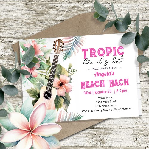 Tropical Bachelorette Party Invitation