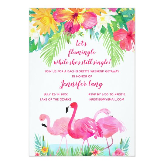 Hawiiaan Bachelorette Party Invitations 10