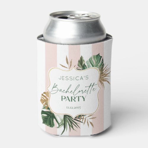 Tropical bachelorette weekend party  can cooler