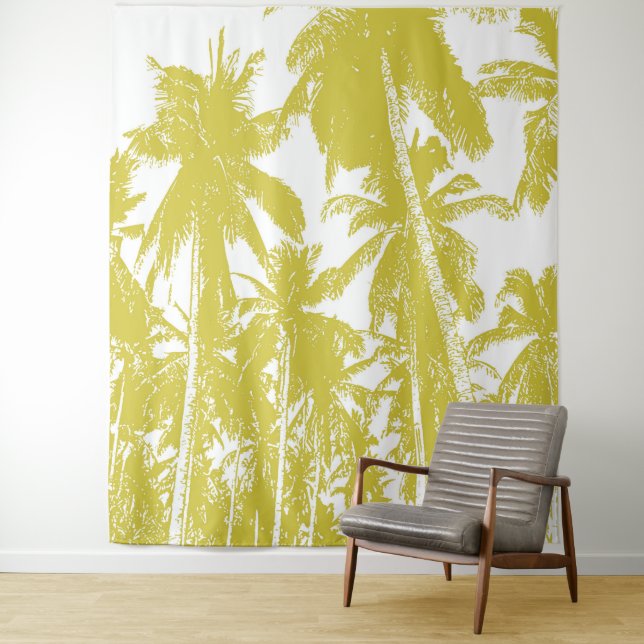 Tropical backdrop in a Gold Posterised Effect (In Situ)
