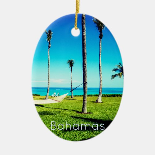 Tropical Bahamas Ceramic Ornament